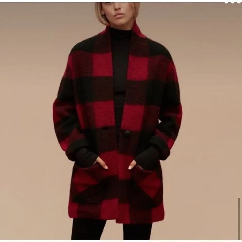 Aritzia Wilfred Free Buffalo Plaid Jacket